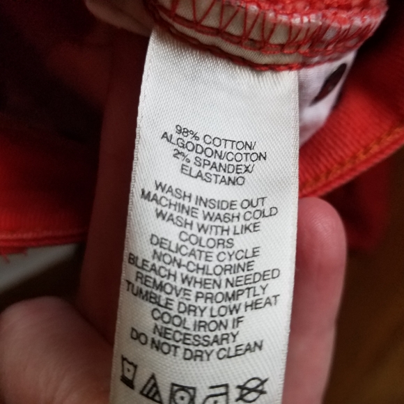 DKNY Red/Orange Soho Skinny Jeans - Picture 7 of 8